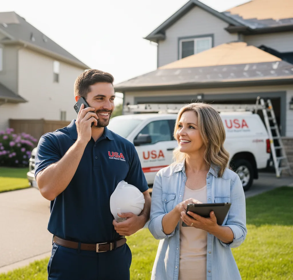 USA Roof Repair Experts customer support in Crewe